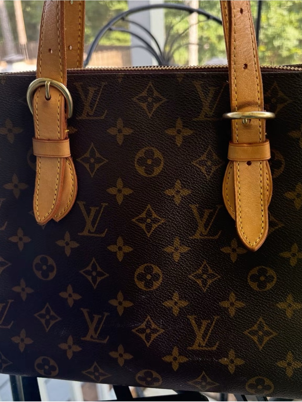 Louis Vuitton Brown Monogram Popincourt Canvas Shoulder Bag with Vachetta Straps